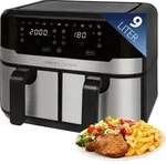 ProfiCook&reg; Doppel-Hei&szlig;luftfritteuse 9 Liter, XXL Hei&szlig;luftfritteuse...