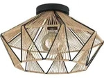 ADWICKLE Wand-/Deckenleuchte Lampe Beleuchtung - H26 x &Oslash;44,5 cm - schwarz - 1X40W