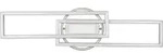 Reality Leuchten LED Deckenleuchte Twister nickel - Silber