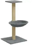 vidaXL Kratzbaum mit Sisal-Kratzs&auml;ule Hellgrau 74 cm - Grau