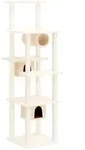 vidaXL Kratzbaum mit Sisal-Kratzs&auml;ulen Creme 169 cm - Creme