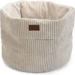 Designed by Lotte Katzenbett Ribbed hellgrau 50 x 50 x 35 cm - Grau