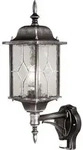 Elstead Wexford Au&szlig;en-Wandleuchte Sensor E27 53cm Schwarz-Silber IP44 - Silber