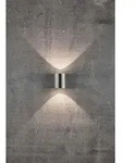 Nordlux Canto 2, Oberfl&auml;che, 2 Gl&uuml;hbirne(n), 2700 K, IP44, Edelstahl - Silber