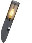 GLOBO 3157SAS, Edelstahl, Kunststoff, I, IP44, E27, LED, 15 W - Grau