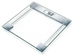 Sanitas SGS 06, Elektronische Personenwaage, 150 kg, 1 g, Silber, Transparent, kg,
