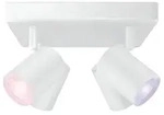 WiZ IMAGEO 4 x einstellbarer Spot Quadratische Platte, Bluetooth, Wei&szlig;, LED,...