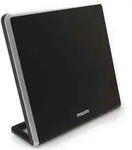 Philips Digital-TV-Antenne SDV7220/12, Schwarz, 49 dBi, FM, UHF, 1,8 m, 216 x 170 x