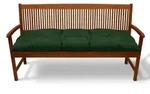Beautissu Bankauflage Flair BK, ca.120x50x10cm, Dunkelgr&uuml;n - Gr&uuml;n