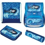 herlitz Schulranzen Loop Plus "Blue Shark" - Blau