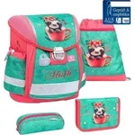 Belmil Classy ergonomisches Schulranzen-Set 4-teilig Cute Sloth mit Brustgurt
