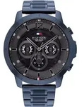 Tommy Hilfiger Analoguhren f&uuml;r M&auml;nner Hyperdack schwarz-navy Univerz&aacute;ln&iacute; -