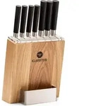 Klarstein Messerblock mit Messer, 7-Teiliges Messer-Set mit Block, 7...