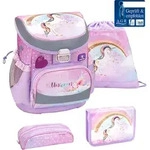 Belmil Mini-Fit, ergonomisches Schulranzen-Set &ndash; Rainbow Unicorn - Rosa/Lila