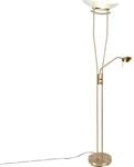 QAZQA Lexus, Bronze, Schlafzimmer, Wohnzimmer, Stahl, Glas, IP20, Nicht