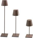 Zafferano Poldina XXL Strostlampe - Aufladbar + Einstellbar - Braun