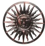 HI Solar LED Deko-Licht Sonne 40 x 4 cm - Braun