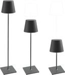 Zafferano Poldina XXL Strostlampe - Aufladbar + Einstellbar - Anthrazit