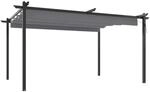 vidaXL Pavillon mit Ausziehbarem Dach 4x3 m Anthrazit