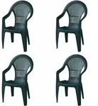 PROGARDEN Vega SET 4x Stapelsessel gr&uuml;n Kunststoff M73531 - Gr&uuml;n