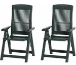 PROGARDEN Tampa SET 2x Klappsessel gr&uuml;n Kunststoff M73529 - Gr&uuml;n