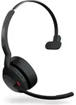 Jabra Evolve2 55 &ndash; Kabelloser Headset f&uuml;r das B&uuml;ro, Bluetooth, Schwarz - Schwarz