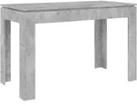 vidaXL Esstisch Betongrau 120x60x76 cm Holzwerkstoff - Grau