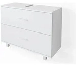 Waschbeckenunterschrank Vicco Ilias Wei&szlig; 80 x 60.8 cm, Model 34583 - Wei&szlig;