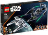 LEGO 75348 Star Wars Mandalorianischer Fang Fighter vs. TIE Interceptor Set,
