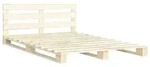 vidaXL Palettenbett Massivholz Kiefer 140&times;200 cm - Braun