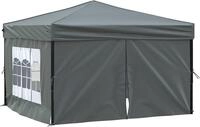 vidaXL Partyzelt Faltbar mit Seitenw&auml;nden Anthrazit 3x3 m