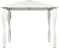 vidaXL Pavillon mit Pfostenabdeckungen 3x3x2,6 m Creme 160 g/m&sup2;