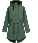 DERBE HAMBURG W-01-XX RIPBY Damen Regenparka Nachhaltig, Gr&ouml;&szlig;e:42, Farbe:Kombu