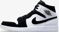 Nike Air Jordan 1 Mid SE "Diamond Shorts" Wei&szlig;/Schwarz, Gr&ouml;&szlig;e: 40