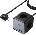 UGREEN DigiNest Cube Power Strip (3 AC outlets + 65W 2A2C) - Grau