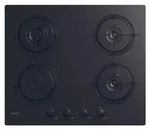 Candy CVW6BB, Schwarz, Integriert, 59.5 cm, Gaskochfeld, Geh&auml;rtetes Glas, 4...