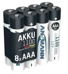 ANSMANN Akku AAA, 8 St&uuml;ck Typ 1100 mAh (min. 1050 mAh) NiMH 1,2 V