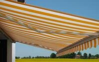 Elektrische Kassetten-Markise H123, Vollkassette Volant 4,5x3m Polyester...
