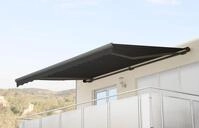 Elektrische Kassetten-Markise H123, Vollkassette Volant 4,5x3m Polyester...