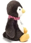 Teddy Hermann Pinguin Pancho mit Schal 23 cm Pl&uuml;schpinguin - Braun