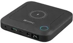 Sandberg 420-57, 24000 mAh, Quick Charge 2.0, Kabelloses Aufladen, Schwarz - Schwarz