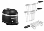 KitchenAid Set 2, 2-Scheiben Toaster Artisan 5KMT2204 Gusseisen Schwarz -...