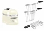 KitchenAid Set 2, 2-Scheiben Toaster Artisan 5KMT2204 Cr&egrave;me - Creme