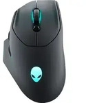 Alienware AW620M, Rechts, Optisch, RF Wireless + USB Type-C, 26000 DPI, Schwarz -