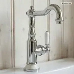 PaulGurkes Nostalgie Waschtischarmatur Keramik Wasserhahn K&uuml;chenarmatur Retro