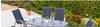 Merxx Gartenmöbelset Amalfi 7tlg. Aluminium, Textil silber, marineblau