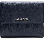 Lazarotti Leder Geldb&ouml;rse Bologna Leather Wallet With 8 Card Slots Navy dunkelblau -