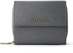 Lazarotti Bologna Leather Zip-Around Geldb&ouml;rse Leder 12 cm - Grau