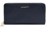 Lazarotti Leder Geldb&ouml;rse Bologna Leather Zip Around Wallet With 16 Card Slots Navy