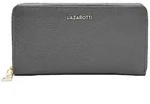 Lazarotti Leder Geldb&ouml;rse Bologna Leather Zip Around Wallet With 16 Card Slots Grey